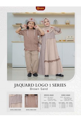 SARIMBIT GAMIS ANAK JAQUARD LOGO 1